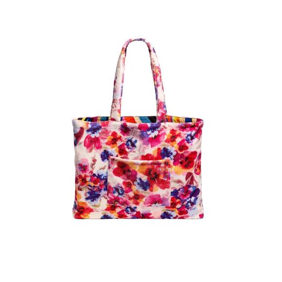 NEW JOHNNY WAS women's summer days terry beach tote bag in multi - Picture 5 of 5
